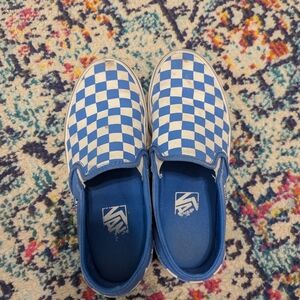 Blue Checkered Vans